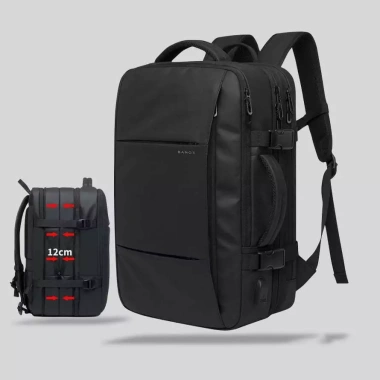 Balo laptop du lịch đa năng BANGE 1.908 - Ngăn ẩn 47L, hỗ trợ 17 inch, giá ưu đãi 900k