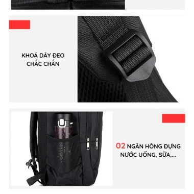 Balo laptop KINDY cỡ trung, phù hợp học sinh, sinh viên, du lịch - Giá ưu đãi 229k
