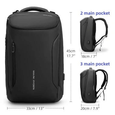 Balo laptop MARK RYDEN 15.6 inch nam - Thời trang, chống nước, bảo vệ an toàn, chỉ 799.000₫ 2