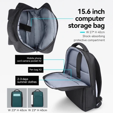 Balo laptop MARK RYDEN cho nam - Siêu nhẹ, đựng an toàn, giảm giá 599.000đ