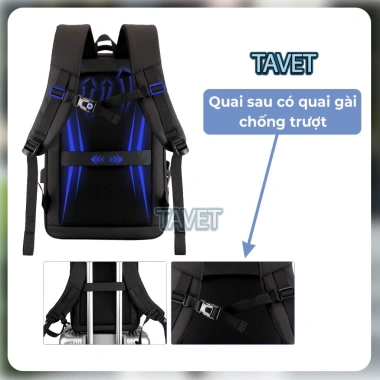 Balo Laptop Nam 17.3 inch Chống Nước Thời Trang Cao Cấp Phong Cách Châu Âu BLM16