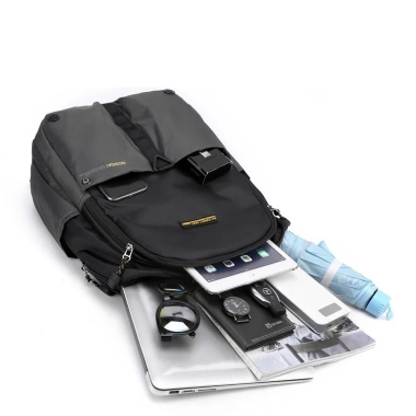 Balo Laptop Nam Chống Nước, Chống Sốc, Vải Gió Dù Cao Cấp, Nhiều Ngăn Tiện Lợi - Gia 265.000 VND