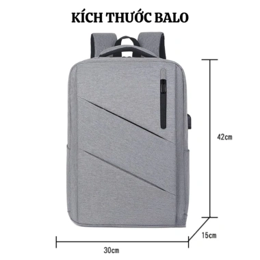 Balo Laptop Nam Nữ Thời Trang Chống Nước Cổng Sạc USB - Đi Học Đi Làm NATIFA 135k