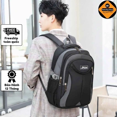 Balo Laptop Nam Nữ XBags XB2.002 Chống Thấm Đen Xám – Thời Trang Sành Điệu, Giá 359.000₫ 2