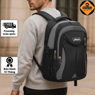 Balo Laptop Nam Nữ XBags XB2.002 Chống Thấm Đen Xám – Thời Trang Sành Điệu, Giá 359.000₫ 4