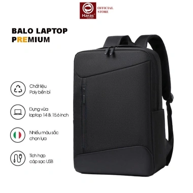 Balo Laptop Thời Trang Cao Cấp HARAS HR317 tích hợp cáp sạc Giá chỉ 159.000₫