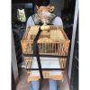 Balo lồng chim chào mào - hộp kín, cửa lưới, dây điều chỉnh, khóa chắc chắn, 72k 6