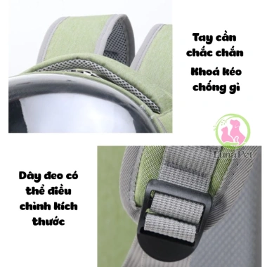 Balo Luna Pet BL11 trong suốt đựng chó mèo - Vận chuyển du lịch tiện lợi, 329k 6