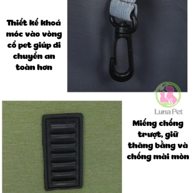 Balo Luna Pet BL11 trong suốt đựng chó mèo - Vận chuyển du lịch tiện lợi, 329k 8