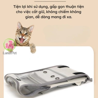 Balo Luna Pet BL20 trong suốt chịu 8kg – Vận chuyển chó mèo lớn, an toàn, giá 329k 3