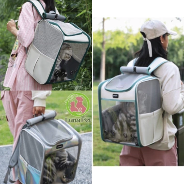Balo Luna Pet BL20 trong suốt chịu 8kg – Vận chuyển chó mèo lớn, an toàn, giá 329k 7