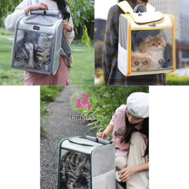 Balo Luna Pet BL20 trong suốt chịu 8kg – Vận chuyển chó mèo lớn, an toàn, giá 329k 8