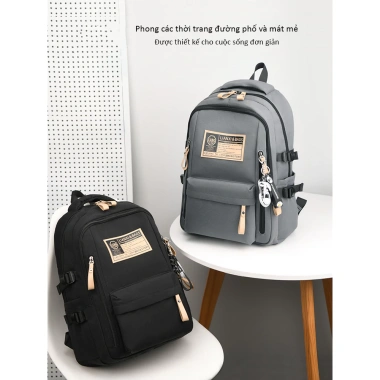 Balo Mason Rice unisex chống nước, đa ngăn, đựng laptop 17 inch giá ưu đãi 259k - BL009