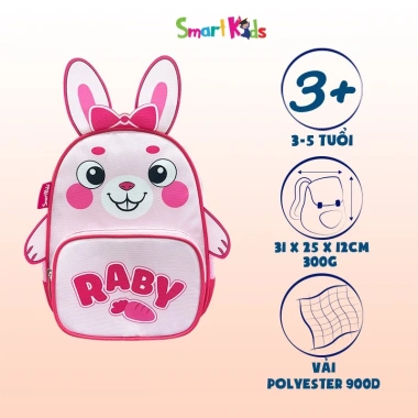 Balo mẫu giáo Smartkids Safari Raby hồng - Đáng yêu cho bé 3-5 tuổi, giảm giá 255.900₫ 2 Balo mẫu giáo Smartkids Safari Raby hồng - Đáng yêu cho bé 3-5 tuổi, giảm giá 255.900₫ 2