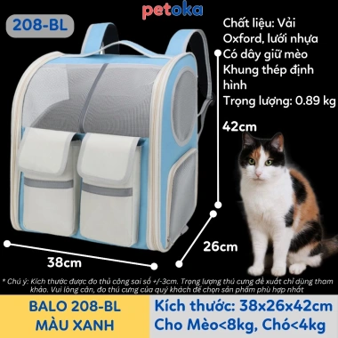 Balo mèo cỡ to PetX lớn thoáng khí xách tay đeo vai cho ô tô xe con - 239.000₫ 10 Balo mèo cỡ to PetX lớn thoáng khí xách tay đeo vai cho ô tô xe con - 239.000₫ 10