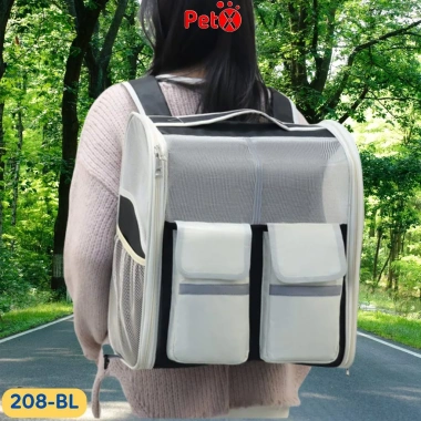 Balo mèo PetX cỡ to cho chó, thoáng khí, xách tay và đeo vai, đẩy xe, giảm giá 239k