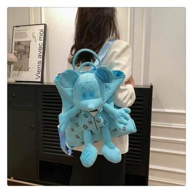 Balo Mickey vải chuột độc lạ cho bé Cặp sách đi học du lịch hot giảm giá 299k 2.023 7