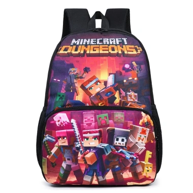 Balo Minecraft trẻ em lớp 3-9, size Tiểu học - Giá chỉ 209.000đ, giảm mạnh