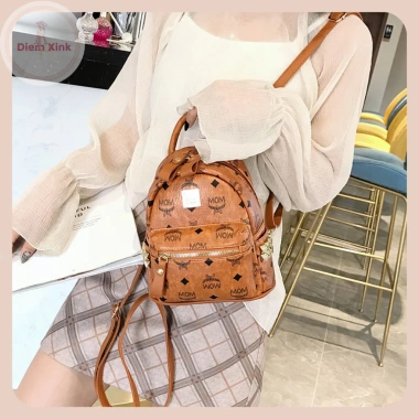 Balo Mini 20cm Da Dày Đứng Phom Cứng Cáp - Du Lịch, Chơi, Nhiều Ngăn, Bền Bỉ Quảng Châu, Giá 330.000₫