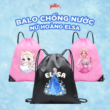 Balo Mini Bé Siêu Nhẹ Chống Thấm Nước Elsa Hoàng Băng Giá - Giá 32.500 VND