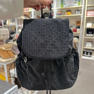 Balo Mini Caro Nhí Dây Rút Vải Dù Trượt Nước Dễ Thương Năng Động Đi Chơi Học Du Lịch 238k