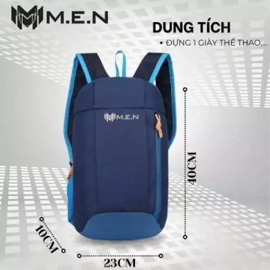 Balo mini du lịch WIilmesh 40cm xanh đen - gọn nhẹ, chất liệu bền, giảm giá 58k