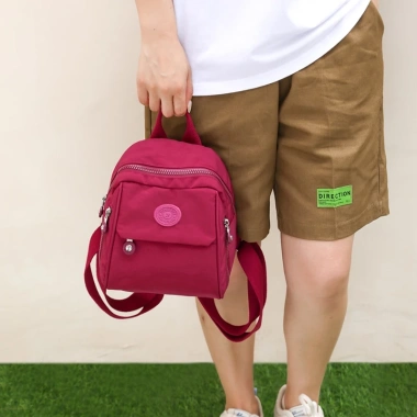 Balo mini nữ đa năng đeo ngực, túi vải bố nhẹ – Thời trang thể thao, chỉ 208k 5