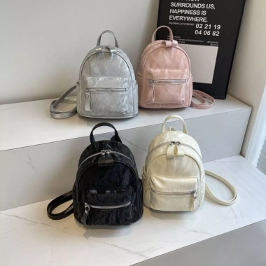 Balo mini nữ da nhung loang SMN763 cách Hàn Quốc dễ thương, đi chơi du lịch giá 65.000₫