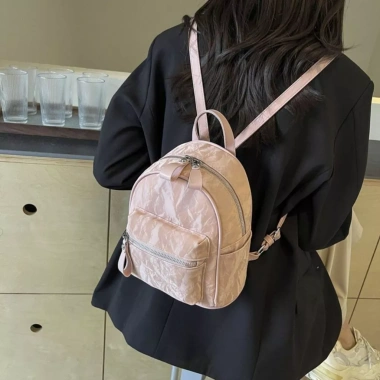 Balo mini nữ da nhung loang SMN763 cách Hàn Quốc dễ thương, đi chơi du lịch giá 65.000₫