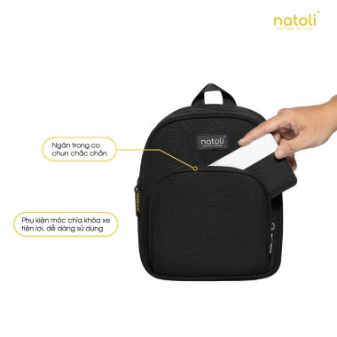 Balo mini nữ NATOLI Sweetie Pie B6 - Nhỏ gọn, chống nước cao cấp, chỉ 239.000₫