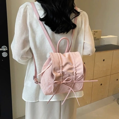 Balo mini thời trang 2 dây rút da nhung dễ thương Mã 321 Giá chỉ 98.000₫