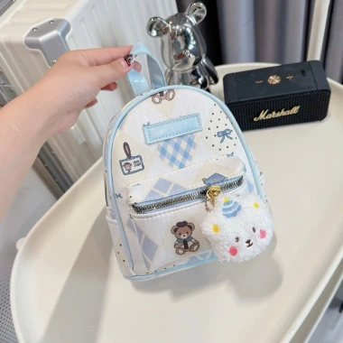 Balo mini TL size 20 vải hoạ tiết dễ thương cho nữ - Tặng móc khóa, phù hợp đi chơi, cafe, du lịch - Giá chỉ 119.400₫
