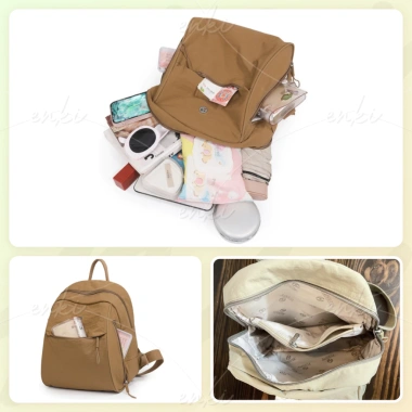 Balo Mini Vải Dù Trượt Nước Pastel Ngăn – Phù Hợp Học, Chơi, Du Lịch – 248.000₫
