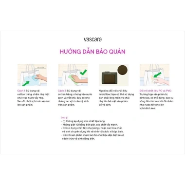 Balo Mini Vascara BAC 227 Đa Ngăn Nhấn Túi Phụ - Giảm 22% chỉ 1,135,000 VND 9
