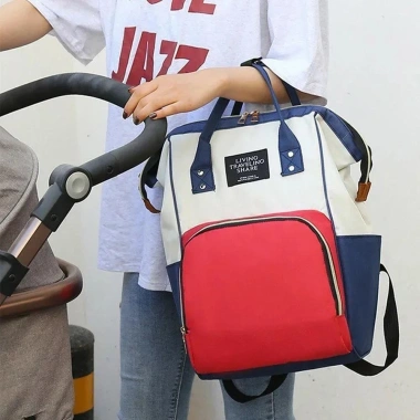 Balo Mommy Bag Dung Lượng Lớn Ngoại Cảnh, Túi Đồ Dùng Cho Bé, Thiết Kế Gấu In Chữ, Giá 91.800₫