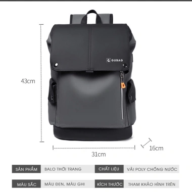 Balo nam BL14 HOT 2.024 - Thời trang cao cấp, chống nước, vừa laptop 14 inch, giảm giá 599.000đ 9