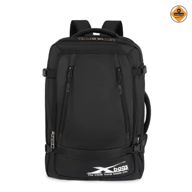 Balo nam cao cấp Xbags Leader XB2.006 đen - nhiều ngăn, đựng laptop 17 inch, siêu bền, giảm giá 449k