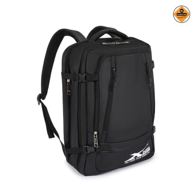 Balo nam cao cấp Xbags Leader XB2.006 đen - nhiều ngăn, đựng laptop 17 inch, siêu bền, giảm giá 449k