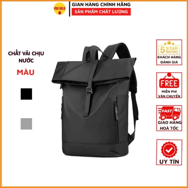 Balo Nam công sở chống thấm nước, vải cao su bền đẹp, thoáng, sức chứa lớn - 175.000₫