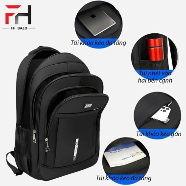 Balo nam công sở sức chứa lớn, ngăn laptop 15.6, 51*32*18cm, giảm giá 239k