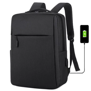 Balo nam đựng laptop 15,6 inch cổng USB, thiết kế nhỏ gọn thời trang, phong cách đơn giản S2 B5.502 - Giá 81.000 2