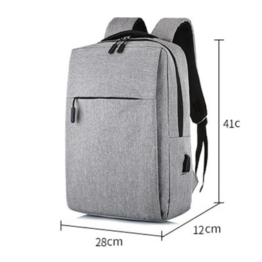 Balo nam đựng laptop 15,6 inch cổng USB, thiết kế nhỏ gọn thời trang, phong cách đơn giản S2 B5.502 - Giá 81.000 7