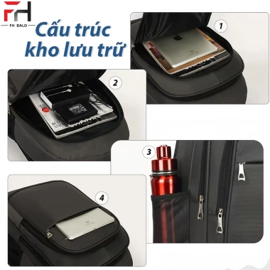 Balo nam F142 đựng laptop đa năng, phù hợp đi làm đi học - Giá rẻ 299.000 VND 9