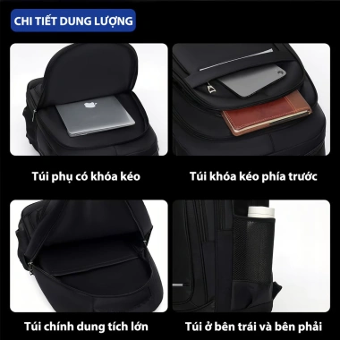 Balo nam F5 kích thước lớn, ngăn laptop đa năng, phù hợp đi học đi làm, giá rẻ 259k
