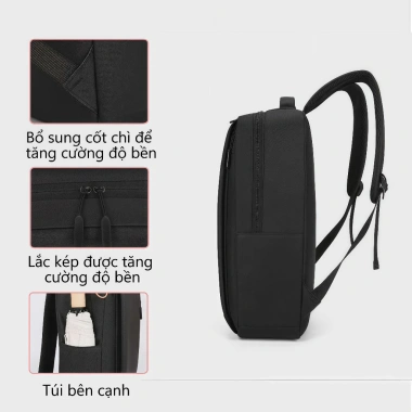 Balo nam F73 đựng laptop chống sốc, ngăn rộng, phù hợp học và du lịch - 199k 6