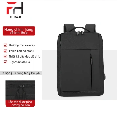 Balo nam F73 đựng laptop chống sốc, ngăn rộng, phù hợp học và du lịch - 199k 10