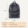 Balo nam GENBAG da pu trơn chống nước, nhiều ngăn, vừa laptop 17 inch - 165.000₫ 2