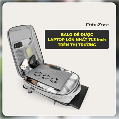 Balo Nam Laptop 17.3 Form Cứng Chống Nước Thời Trang Cao Cấp Phong Cách Châu Âu BLM16