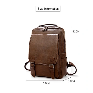 Balo nam LEACAT da PU, laptop du lịch, sức chứa lớn, không thấm nước - 273.6k