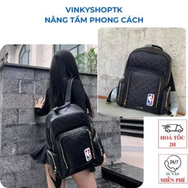 Balo nam NBA da thật dày dặn, sup đựng laptop - Giá 1.359.000 VND, giảm 18%